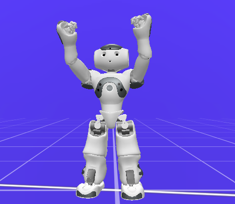 YAAAY gesture executed by NAO